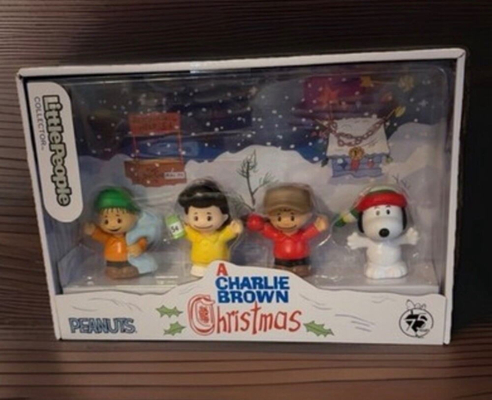 New Little People A Charlie Brown Christmas Collector Set Fisher Price Peanuts